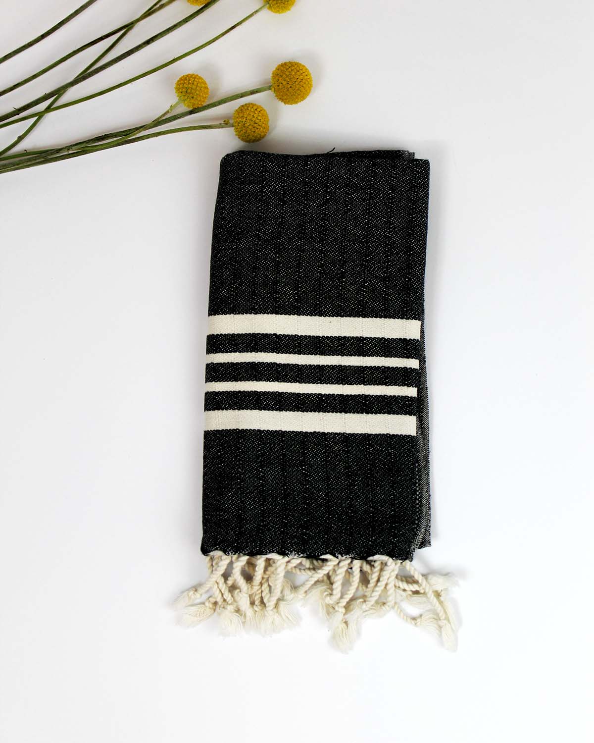 Small Stripe Linen Hand Towels (Set of 2) – Saffron + Poe
